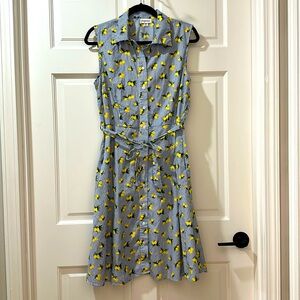 Striped Lemon Print Dress